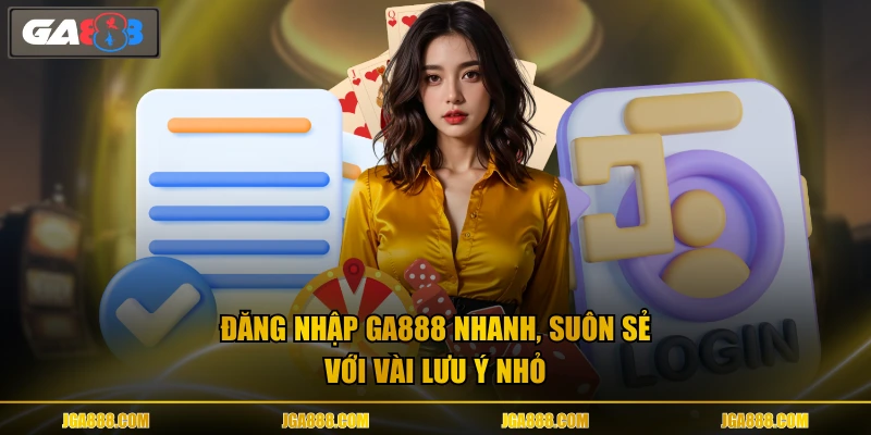 Đăng nhập GA888 nhanh, suôn sẻ với vài lưu ý nhỏ
