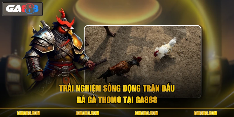 Trải nghiệm sống động trận đấu đá gà Thomo tại GA888